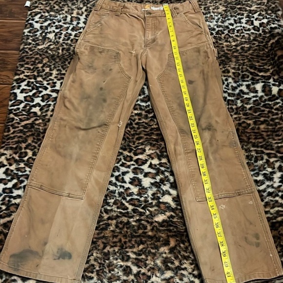 Carhartt Brown Relaxed Fit Double Knees Work Distressed Pants - Picture 3 of 13
